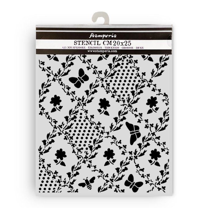 Pochoir semi-rigide, Daisy Art, Stamperia - 20x25cm, épaisseur 0.25mm
