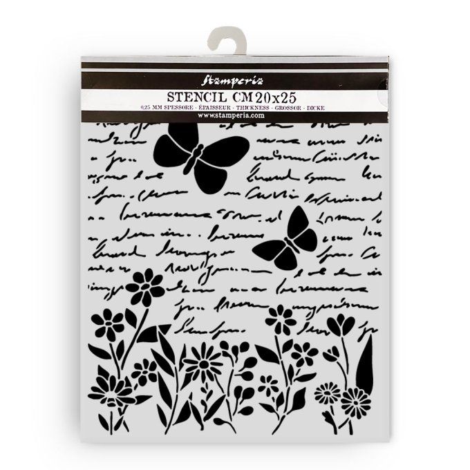 Pochoir semi-rigide, Daisy Art, Stamperia - 20x25cm, épaisseur 0.25mm