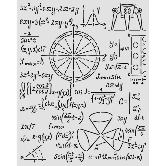 Pochoir semi-rigide, A new beginning, Stamperia - 20x25cm,  épaisseur 0.25mm