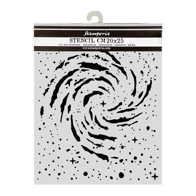 Pochoir semi-rigide, Cosmos, Stamperia - 20x25cm,  épaisseur 0.25mm