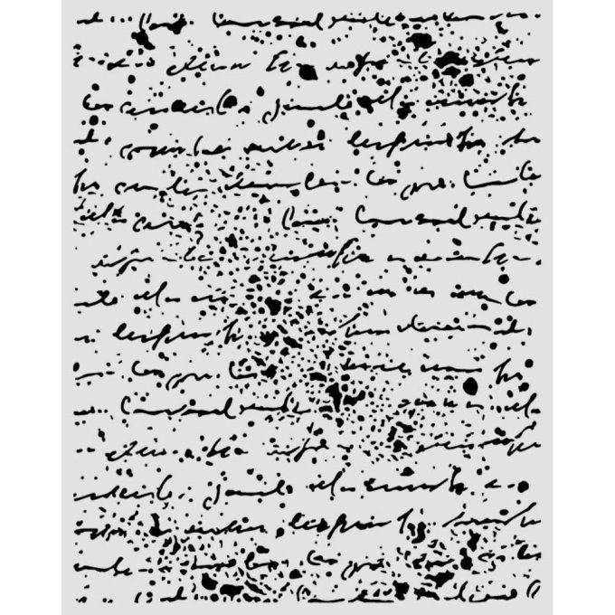 Pochoir semi-rigide, Cosmos, Stamperia - 20x25cm,  épaisseur 0.25mm