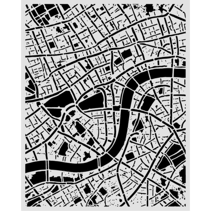 Pochoir semi-rigide, Our way, Stamperia - 20x25cm,  épaisseur 0.25mm