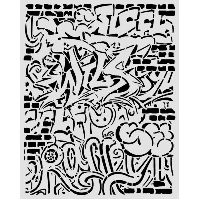 Pochoir semi-rigide, Furry friends 2, Stamperia - 20x25cm,  épaisseur 0.25mm