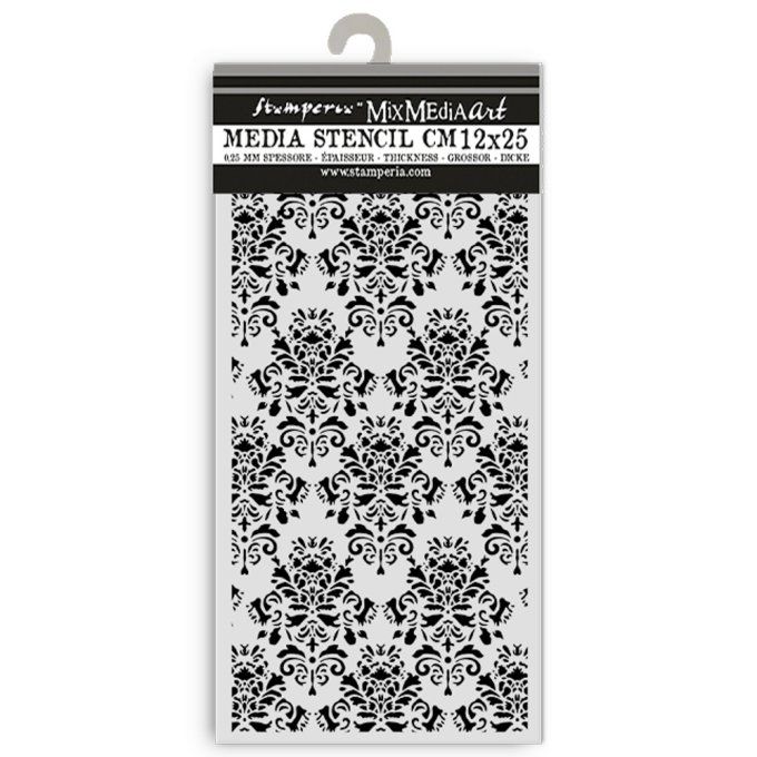 Pochoir, semi rigide, Golden harmony, Stamperia - 12x25cm, papier peint