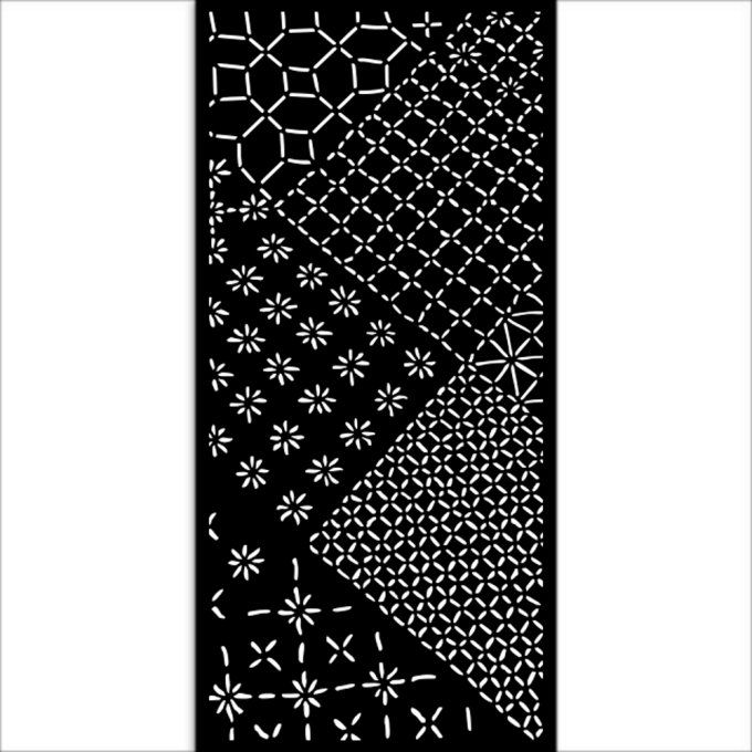 Pochoir semi-rigide, Quiet days, Stamperia - 12x25cm,  épaisseur 0.25mm