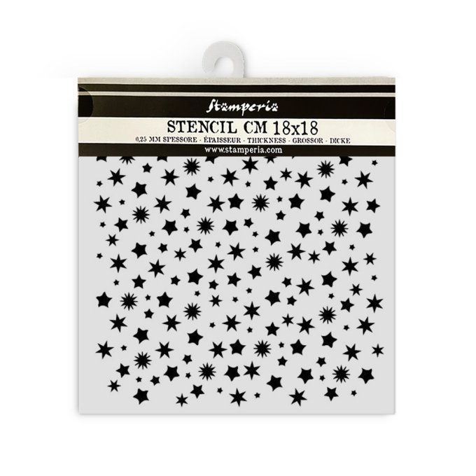 Pochoir semi-rigide, Stamperia - 18x18cm  - Classic christmas