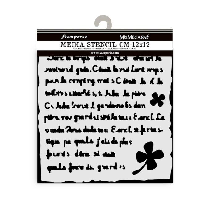 Pochoir, semi rigide, Art of travelling, Stamperia - 12x12cm