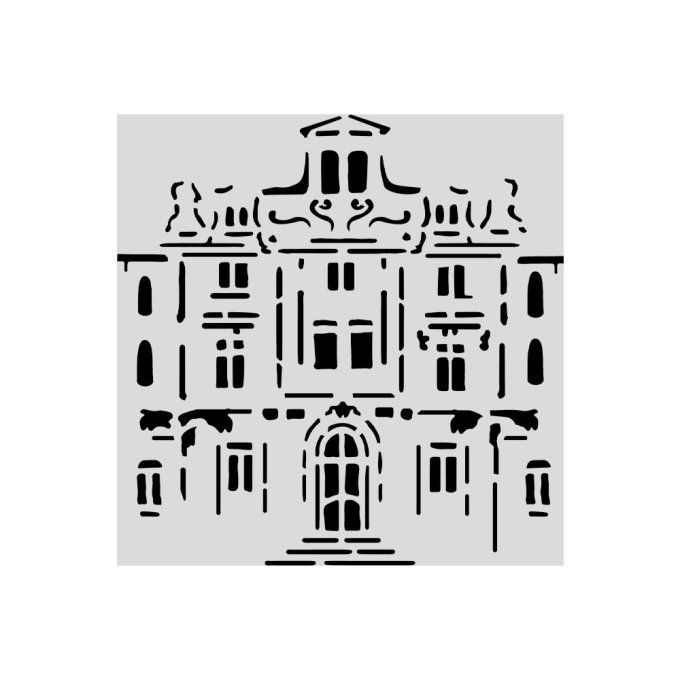 Pochoir, semi rigide, Art of travelling, Stamperia - 12x12cm 