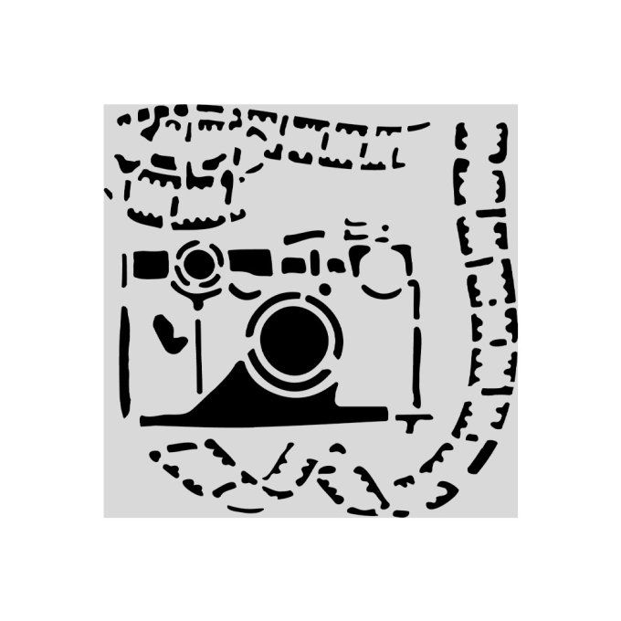 Pochoir, semi rigide, Art of travelling, Stamperia - 12x12cm