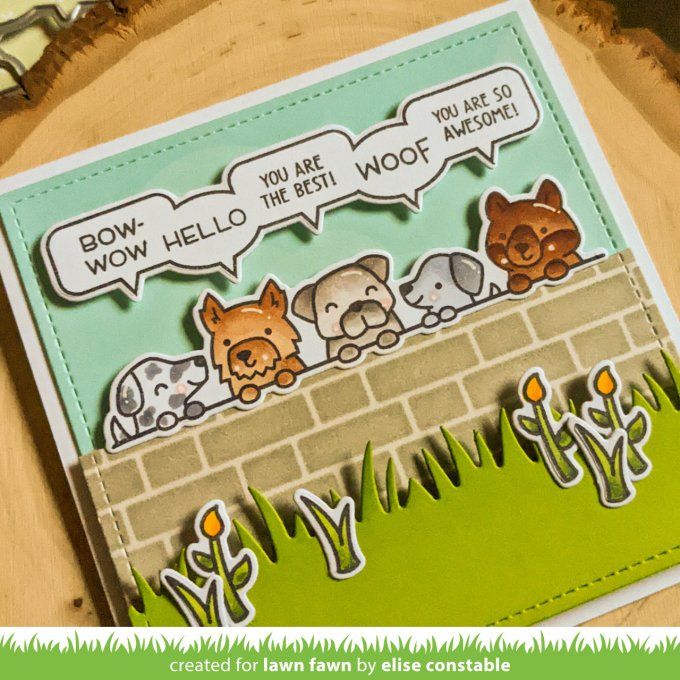 11 Tampons - Lawn Fawn, Simply celebrate critters, dim. de la planche : 10x14.5cm environ