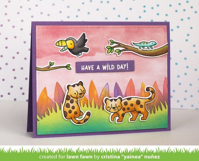 Bloc de 36 feuilles Lawn Fawn, 15x15cm - motif recto -Watercolor wishes rainbow