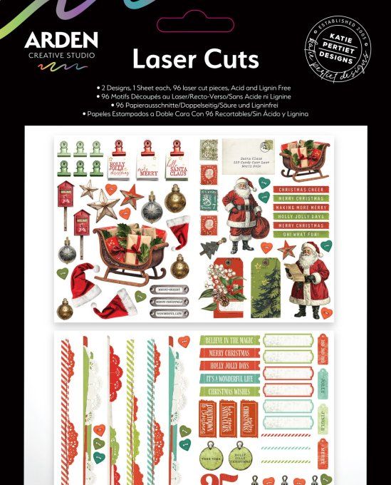 Arden creative studio, Christmas cheer - Noël , images prédécoupées