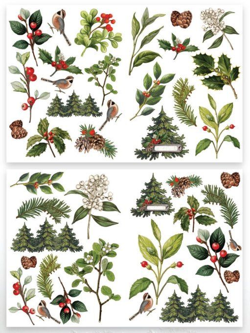 Arden creative studio, Christmas cheer - Feuillage , images prédécoupées