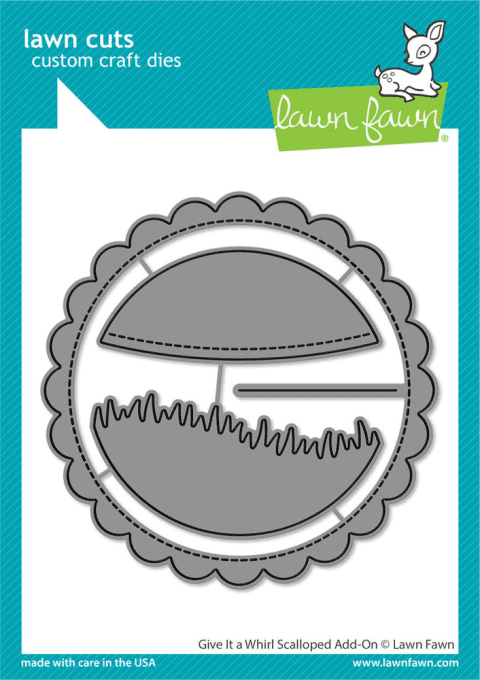 Die/matrice de découpe, Lawn Fawn, Give it a whirl - die additionnel 