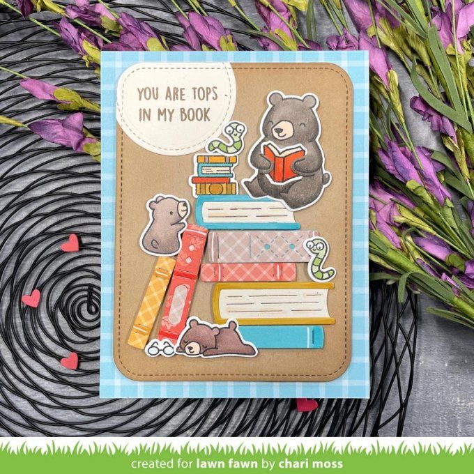 10 Dies/matrices de découpe, Lawn Fawn, Book collection