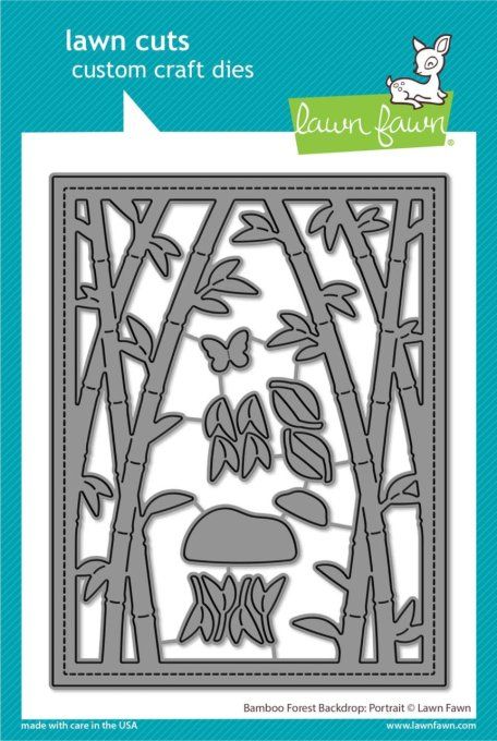 7 Dies - Lawn Fawn - Bamboo forest backdrop