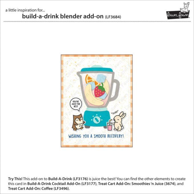 Lawn fawn, 10 Dies, Build a drink blender