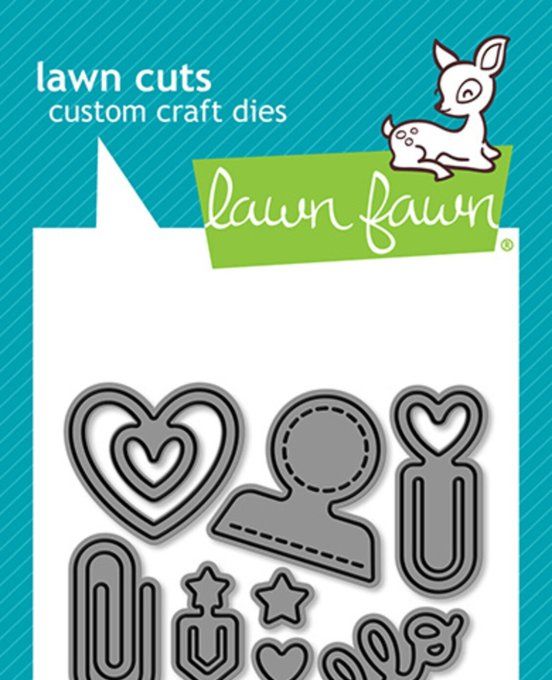 9 Dies/matrices de découpe, Lawn Fawn - Paper clips