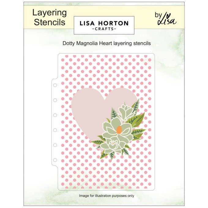 Lisa horton - Pochoirs à superposer, Dotty magnolia