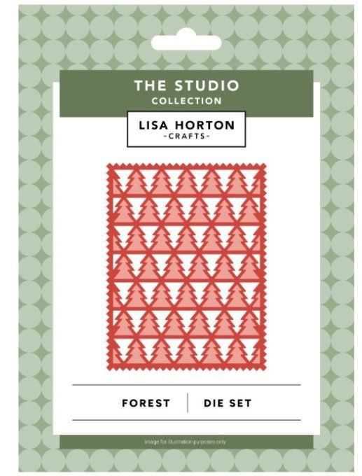 1 Die/matrice de découpe de fond - Lisa horton - Forest, dimension : 10.4x13.5cm environ