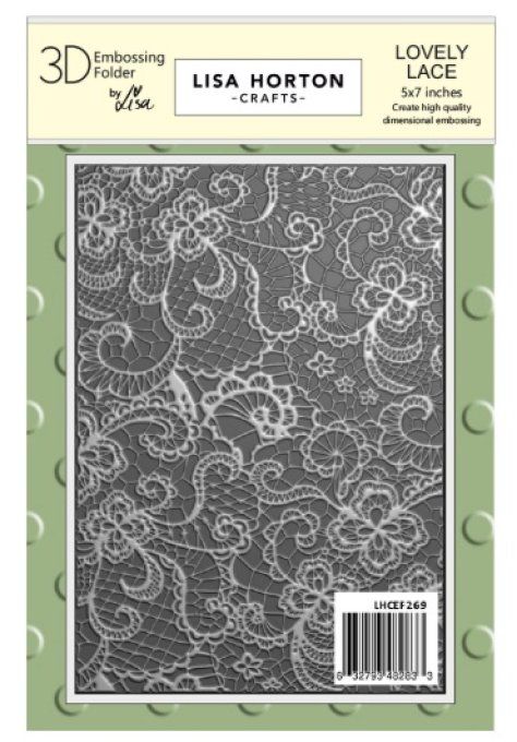 Classeur d'embossage, Lisa Horton - Lovely lace