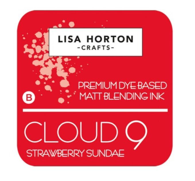 Lisa Horton Craft, cloud 9 - pad encre - Matt Blending ink - couleur: Strawberry sundae , grand pad