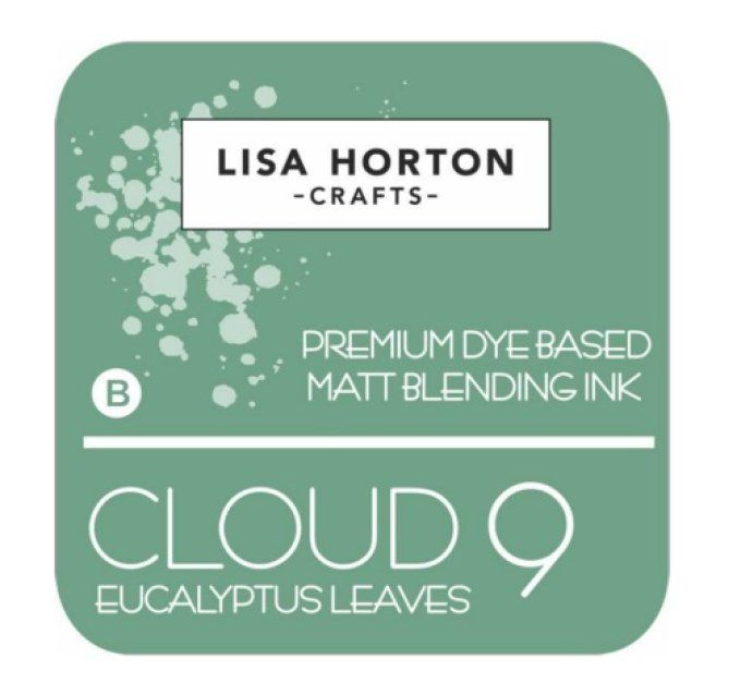 Lisa Horton Craft, cloud 9 - pad encre - Matt Blending ink - couleur, Eucalyptus leaves, grand pad