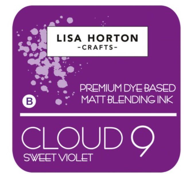 Lisa Horton Craft, cloud 9 - pad encre - Matt Blending ink - couleur: Sweet Violet, grand pad