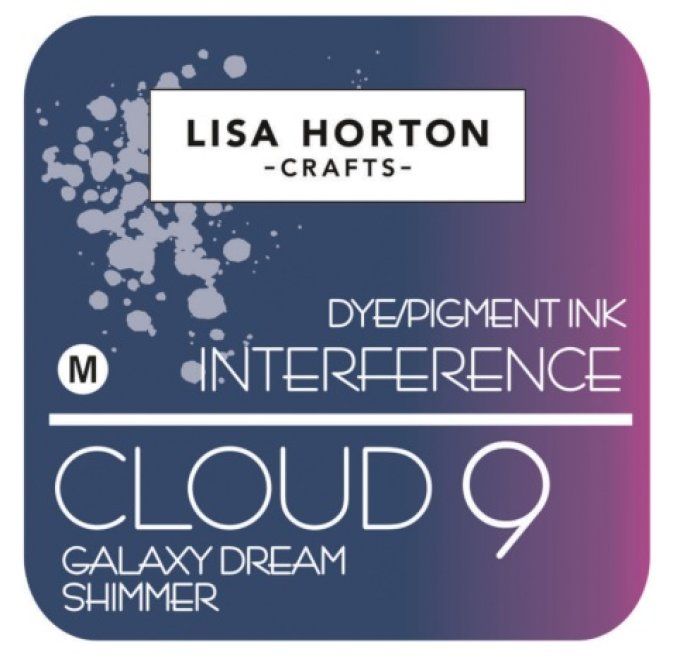 Lisa Horton Craft, cloud 9 - pad encre - Interference - Galaxy dream shimmer, grand pad