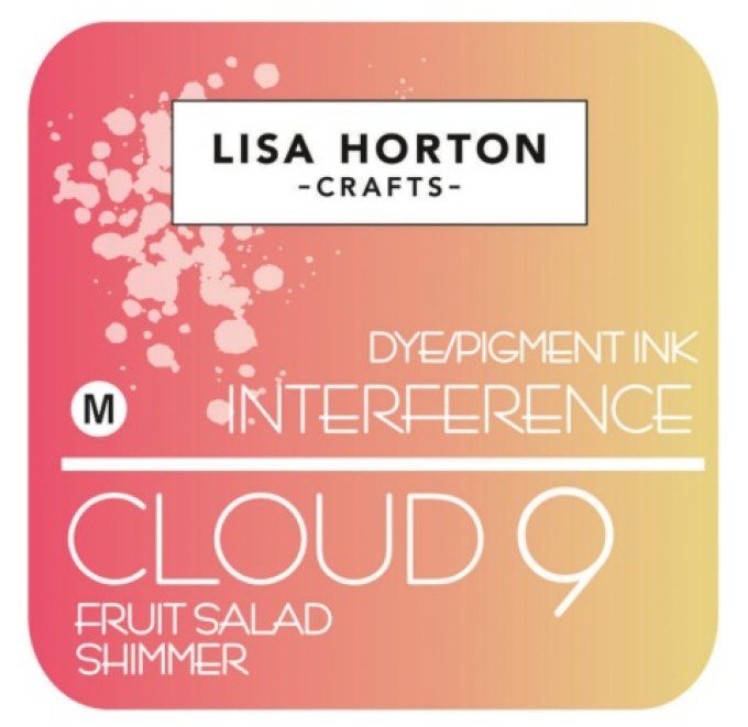 Lisa Horton Craft, cloud 9 - pad encre - Interference - Fruit Salad shimmer, grand pad