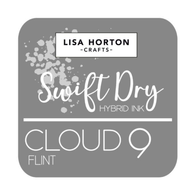 Lisa Horton Craft, cloud 9 - pad encre - Swift dry hybrid - couleur : Flint , grand pad 