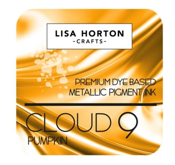 Lisa Horton Craft, cloud 9 - pad encre - Metallic ink - couleur: Pumpkin, grand pad
