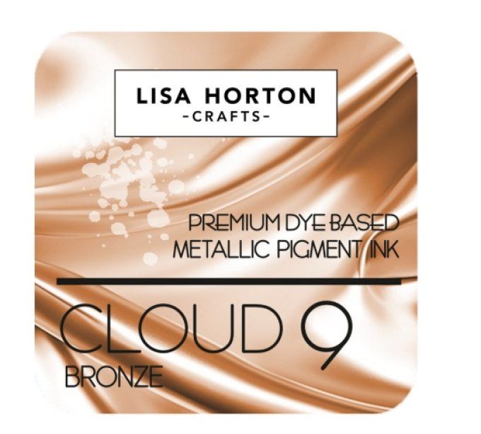 Lisa Horton Craft, cloud 9 - pad encre - Metallic ink - couleur: Bronze, grand pad