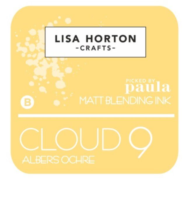 Lisa Horton Craft, cloud 9 - pad encre - Matt Blending ink - couleur: Albers Ochre, grand pad