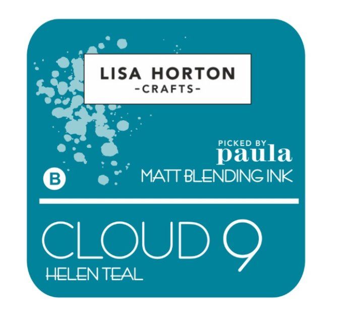 Lisa Horton Craft, cloud 9 - pad encre - Matt Blending ink - couleur: Helen Teal, grand pad 