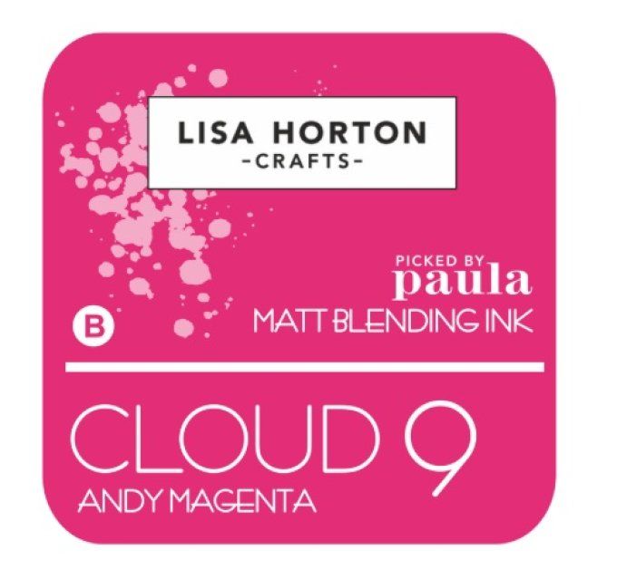 Lisa Horton Craft, cloud 9 - pad encre - Matt Blending ink - couleur: Andy magenta, grand pad