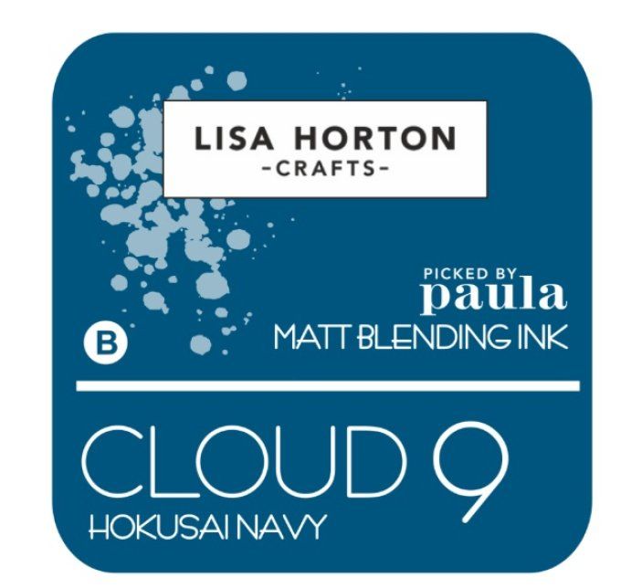 Lisa Horton Craft, cloud 9 - pad encre - Matt Blending ink - couleur: Hokusai Navy, grand pad