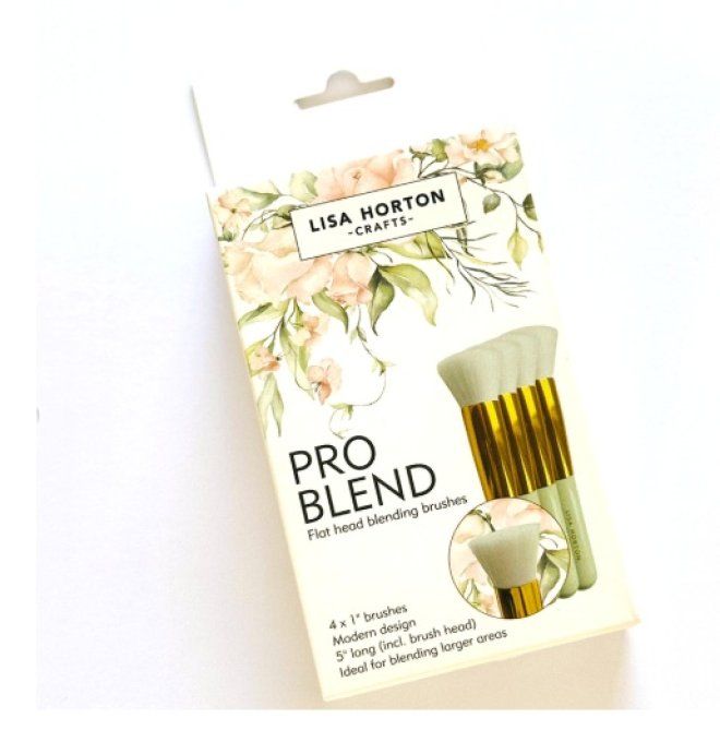 4 Pinceaux, Lisa Horton - Pro blend flat head blending brushes