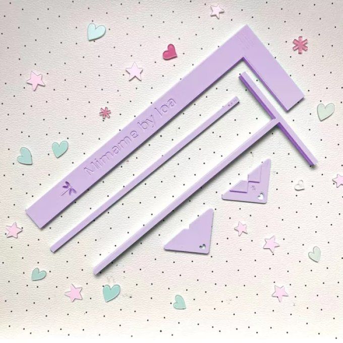 Accessoires pour la création de couverture d'album, couleur lilas