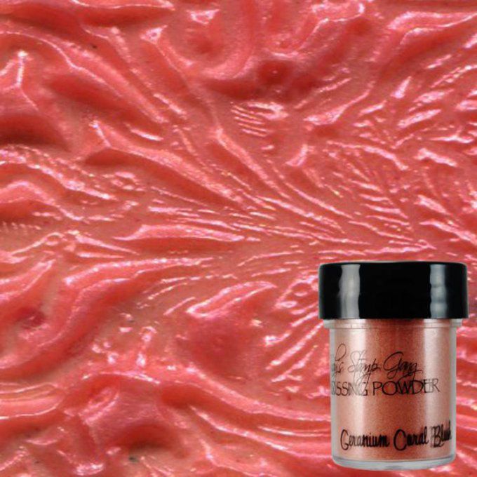 Poudre à embosser, couleur Geranium coral blush