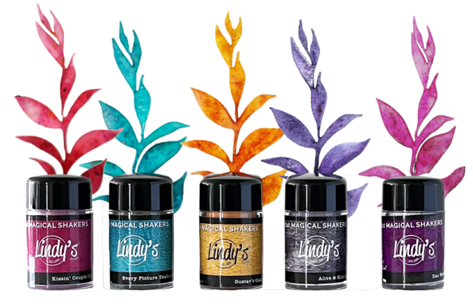 Lot de 5 Pigments Magical shaker, Lindy's, Flat Nuneka  & Frau Pony's - Kissin' Klimt