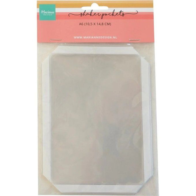 Marianne design, shaker pocket 5 unités par pochette - dimension : 10.5x14.8cm environ