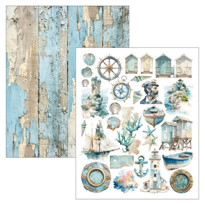 Ciao Bella - Livre Mixed media -  Edge of the Ocean -  A4 Maxi