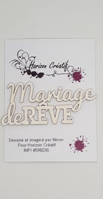 Chipboard : Mariage de rêve, 100% horizon créatif, à l'unité