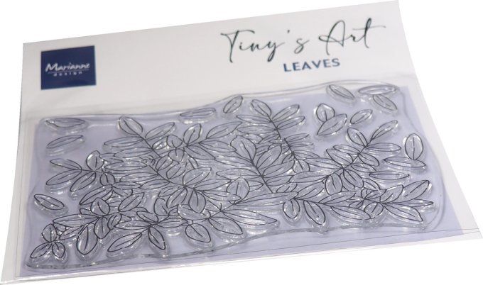 Tampon clear de fond feuillage, Marianne Design - dim. du tampon : 13.5x9cm environ