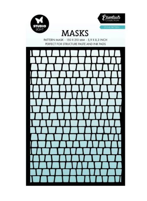 Pochoir/mask - StudioLight - stone background - Dimension : 15x21cm environ