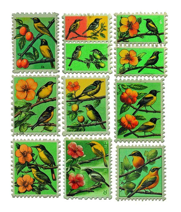 Ciao Bella - Lot de 10 feuilles de dimension 14x12cm - Faraway mail (stickers)