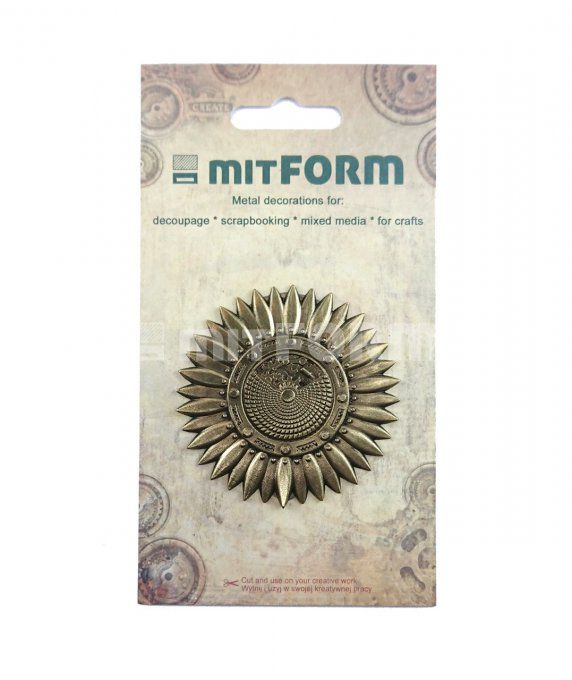 Embellissement Métallique Mitform - Fleur