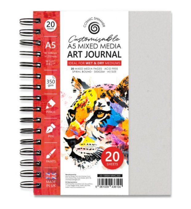 Carnet format A5 - Cosmic shimmer - format A5, 20 feuilles, 350gsm