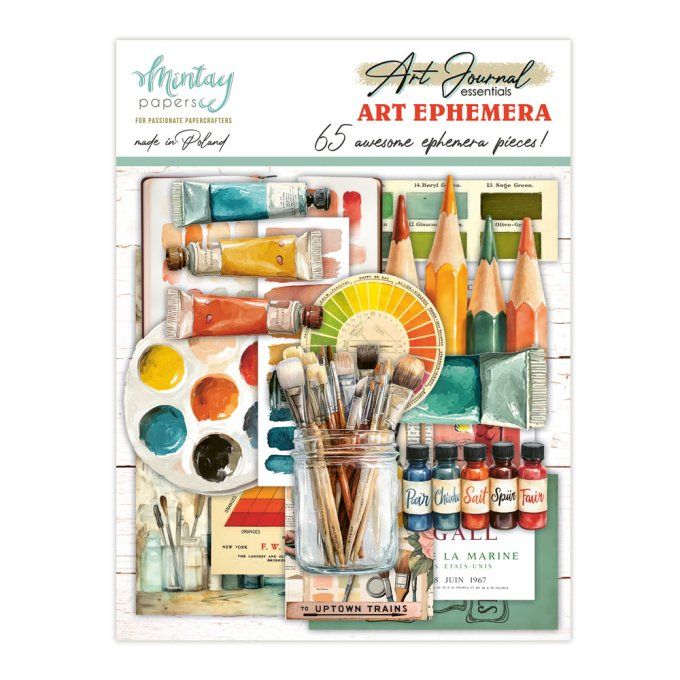 65 die-cuts, Art journal, Ephemera - Art